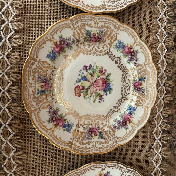 Mid-Century Royal Bayreuth Salad or Dessert Plate, Set of 3 - Picture 16 of 16
